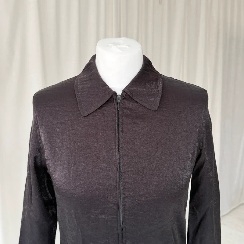 Black Esprit Zip Shirt Jacket