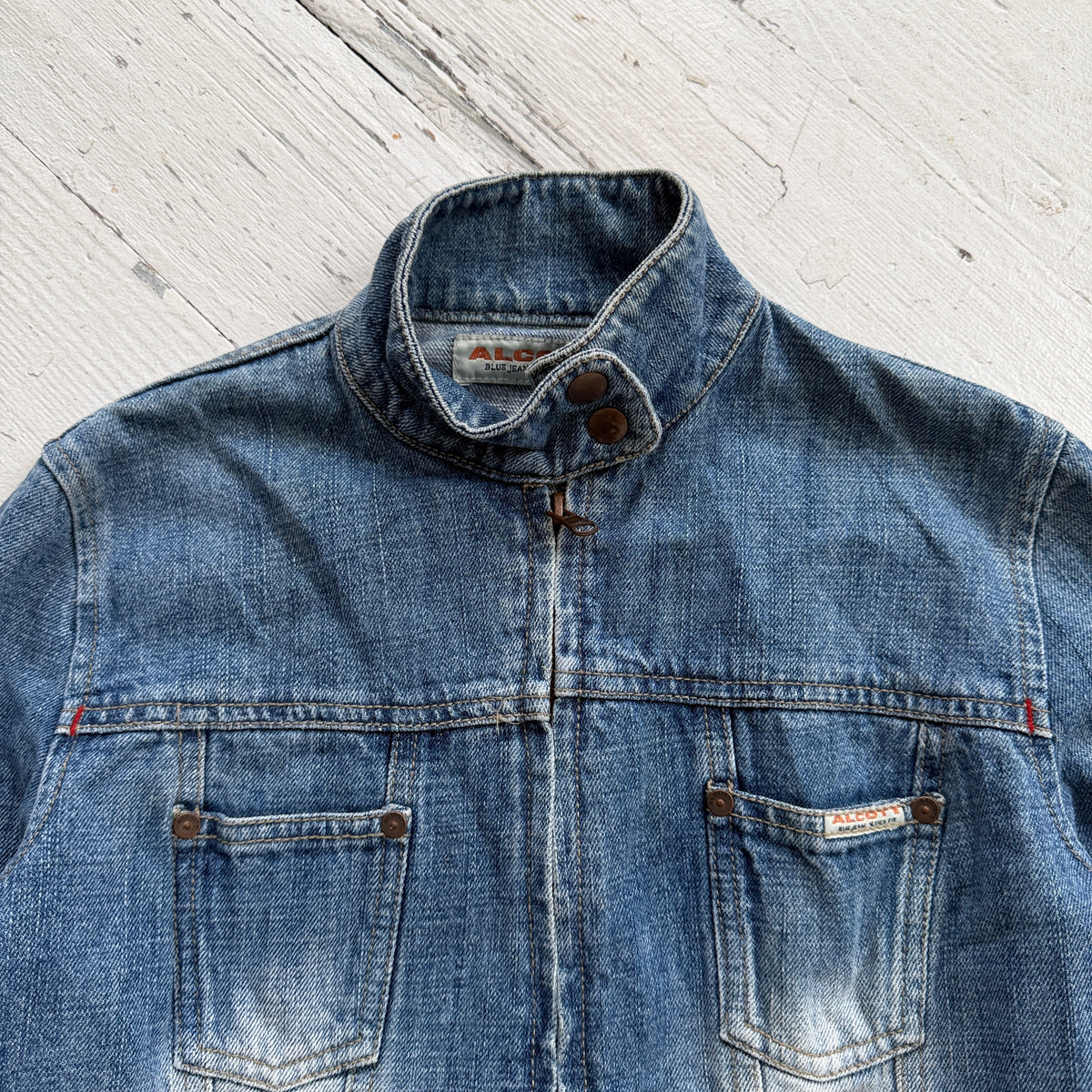 Early 2000’s Double Zip Denim Jacket