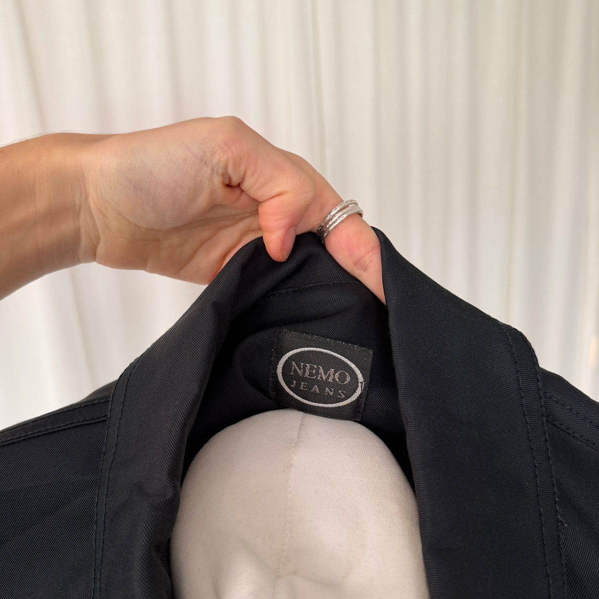 Italian Vintage Black Cargo Shirt