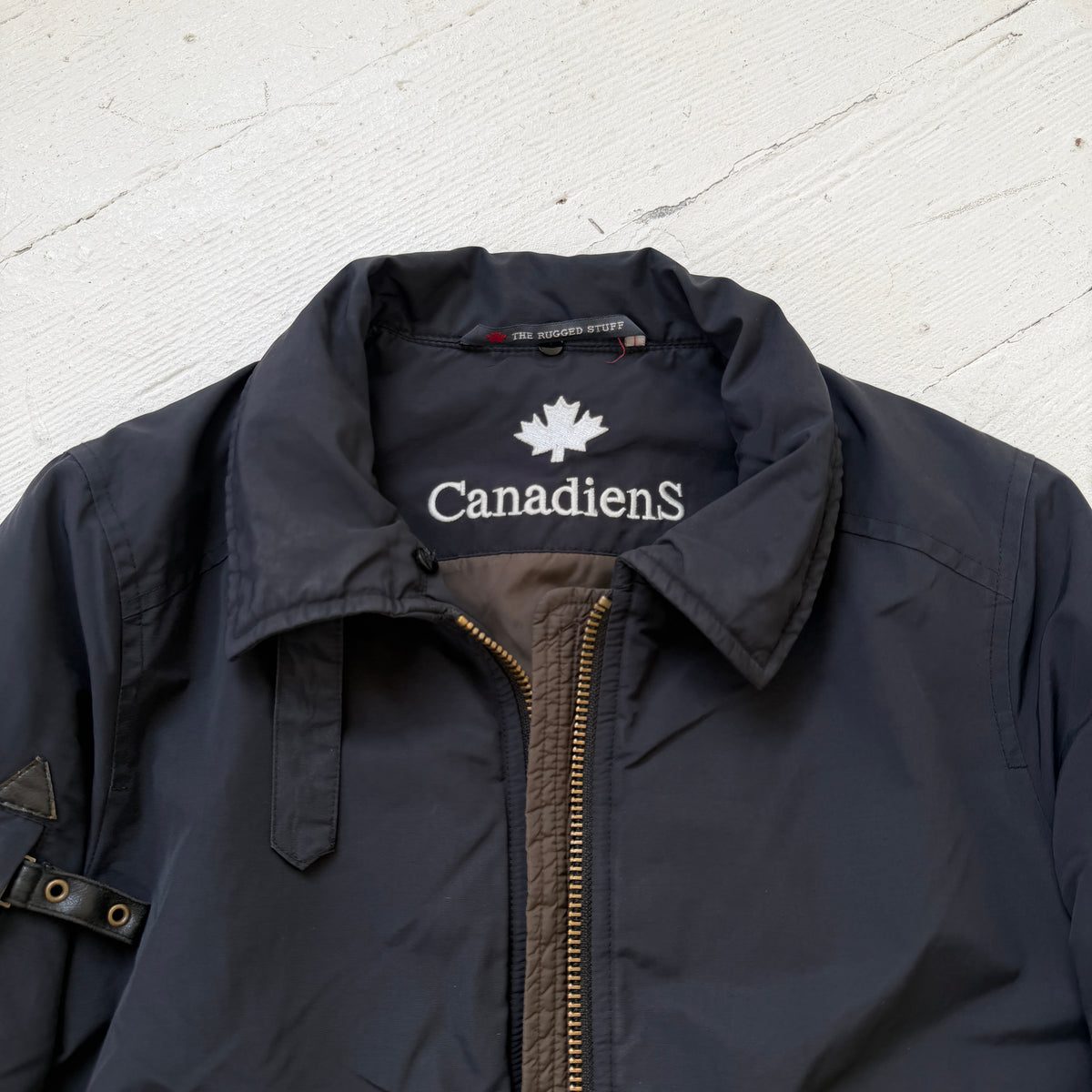 2000s Navy Padded Utility Bomber Jacket