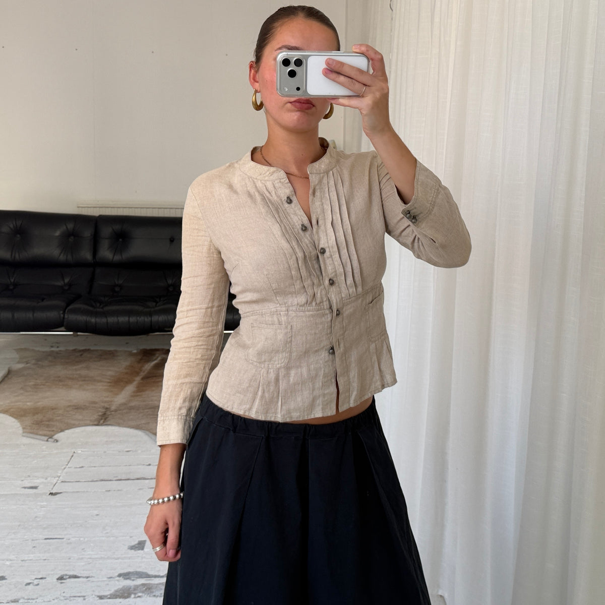 MAX&Co. Linen Tailored Shirt Jacket