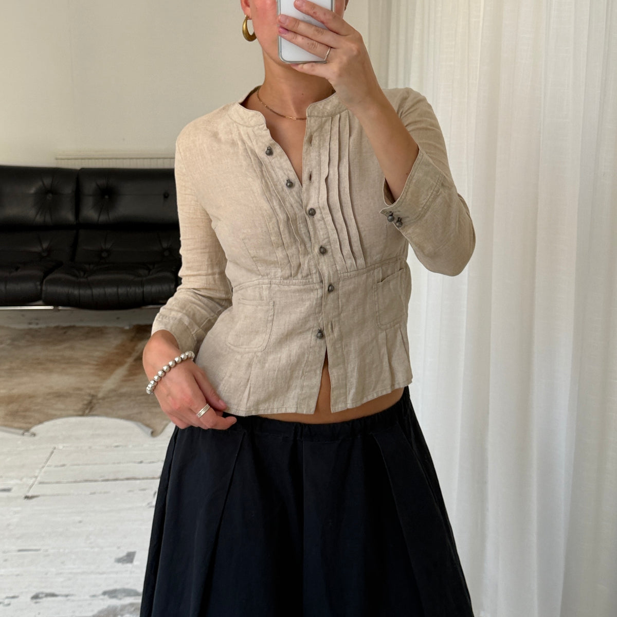 MAX&Co. Linen Tailored Shirt Jacket