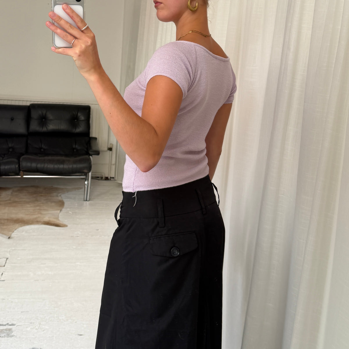 Lilac Knit Top