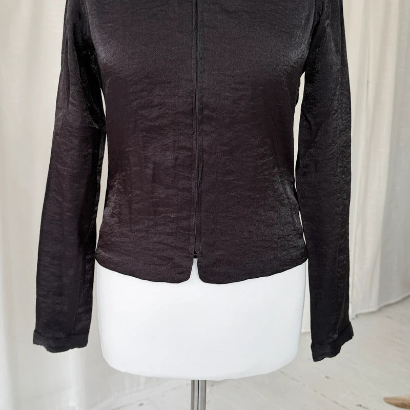 Black Esprit Zip Shirt Jacket