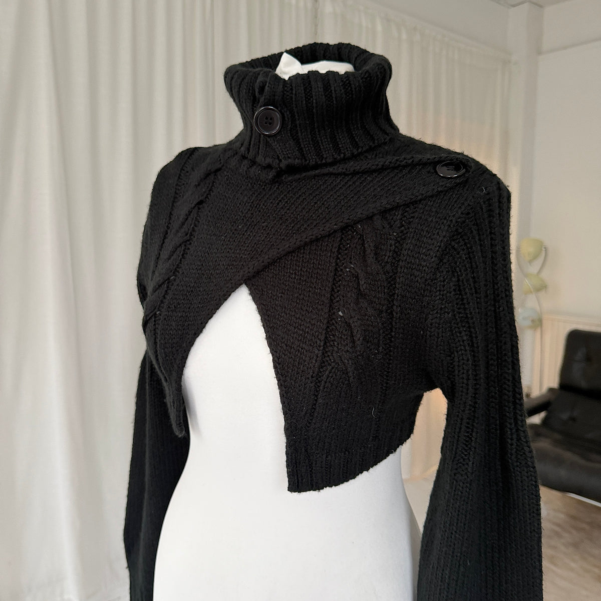2000s Asymmetrical Knit Bolero