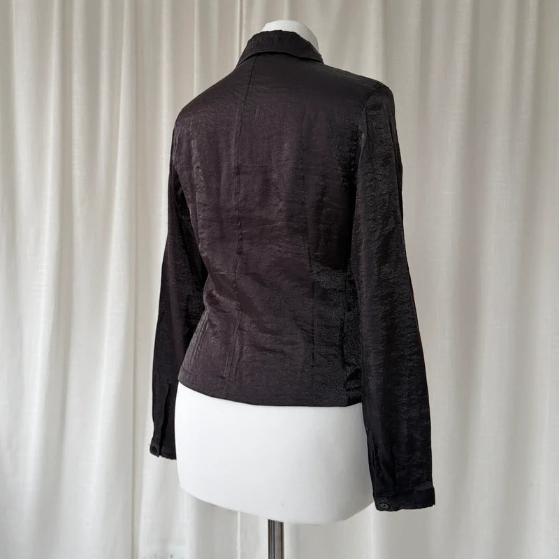 Black Esprit Zip Shirt Jacket