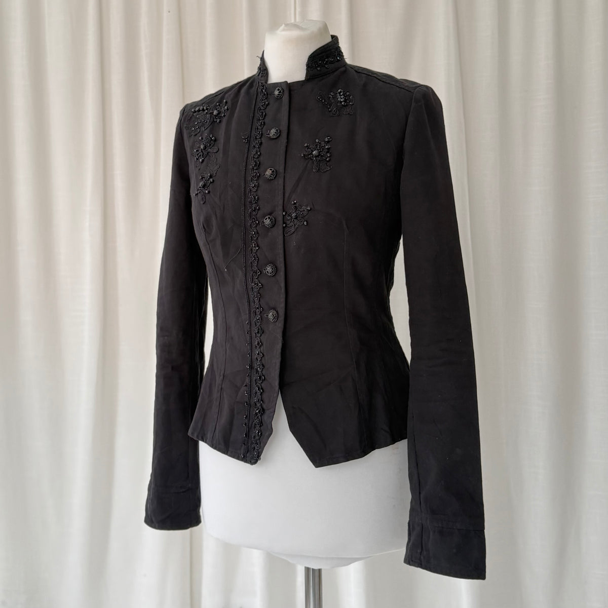 Promod Black Beaded Fitted Jacket