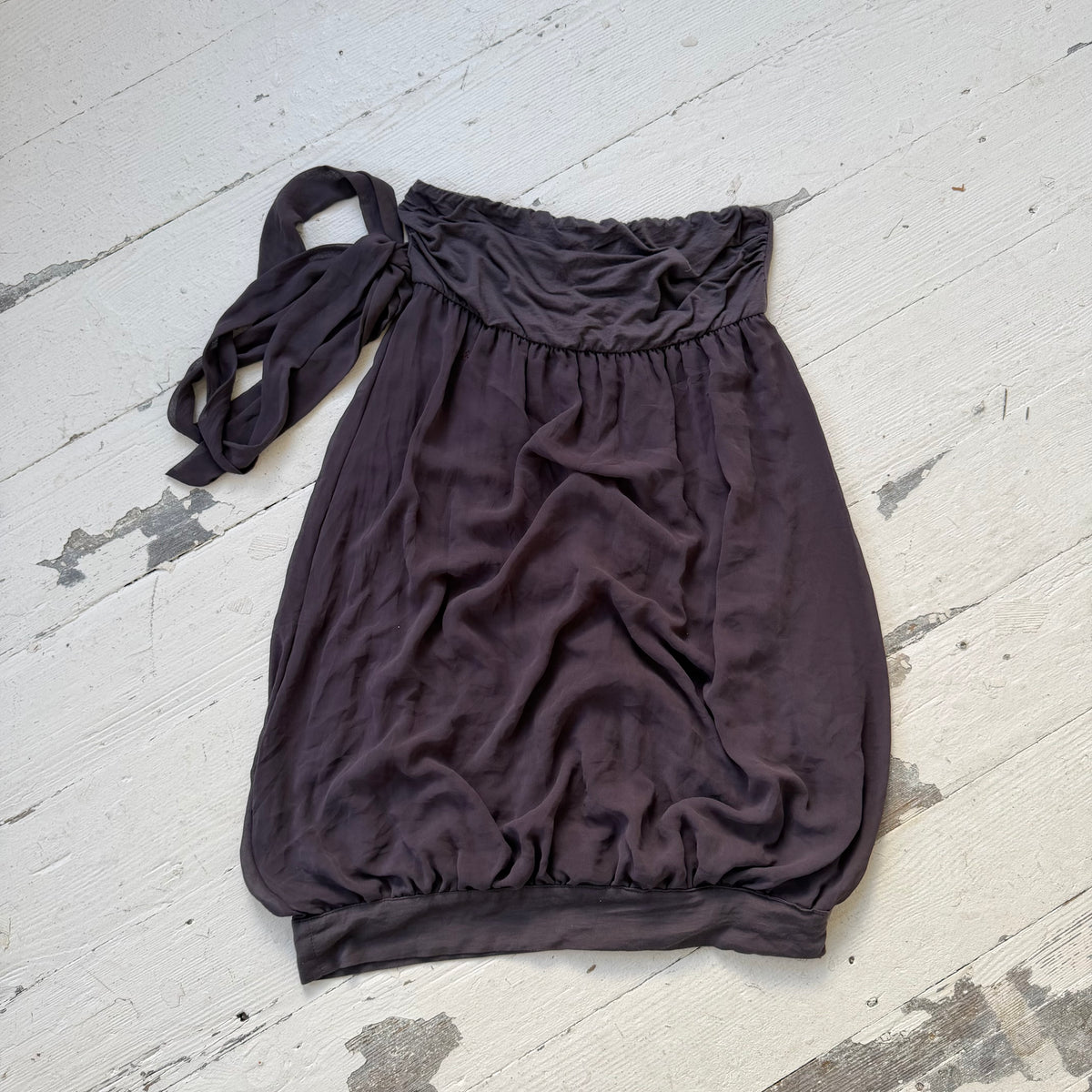 Bubble Hem Bandeau Top