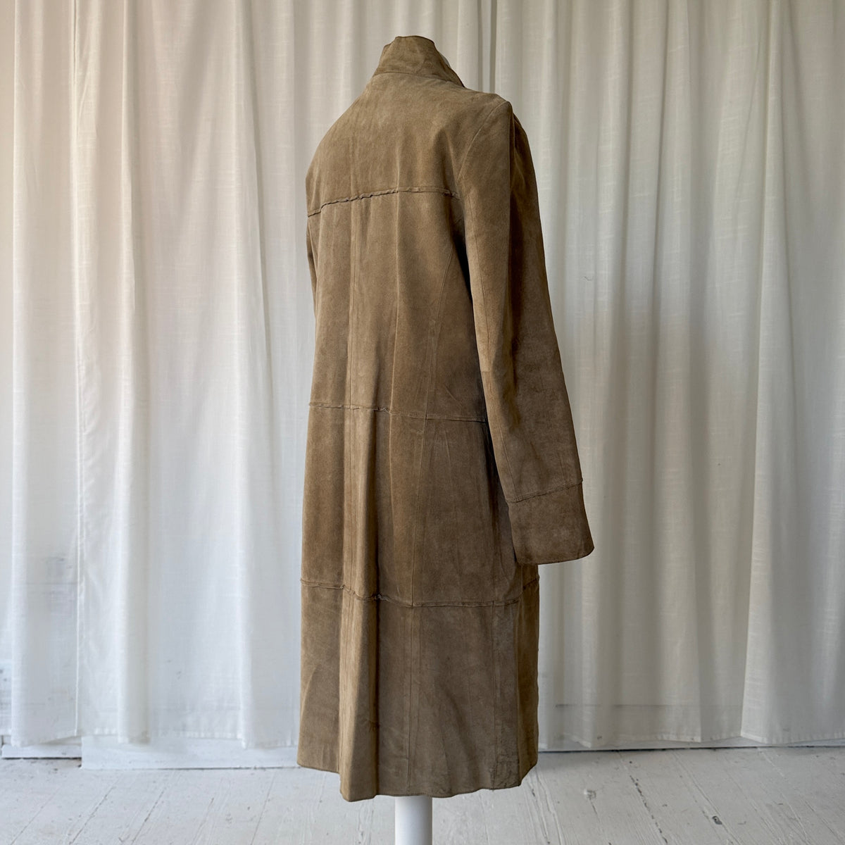 1990s Suede Trench Coat