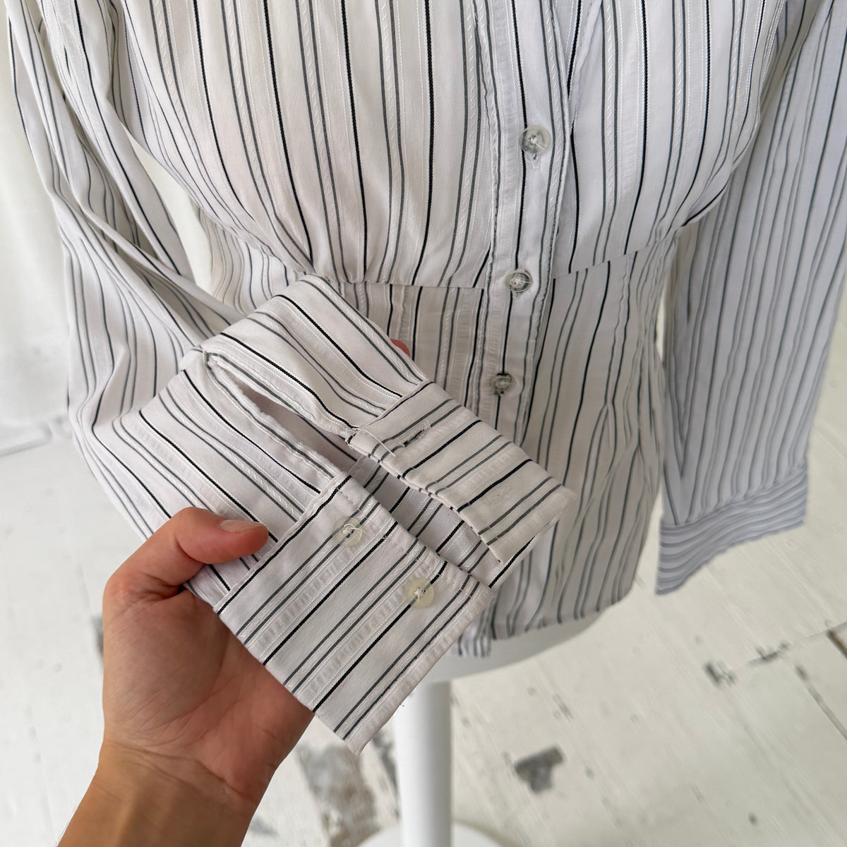 90s Fitted Pinstripe Shirt