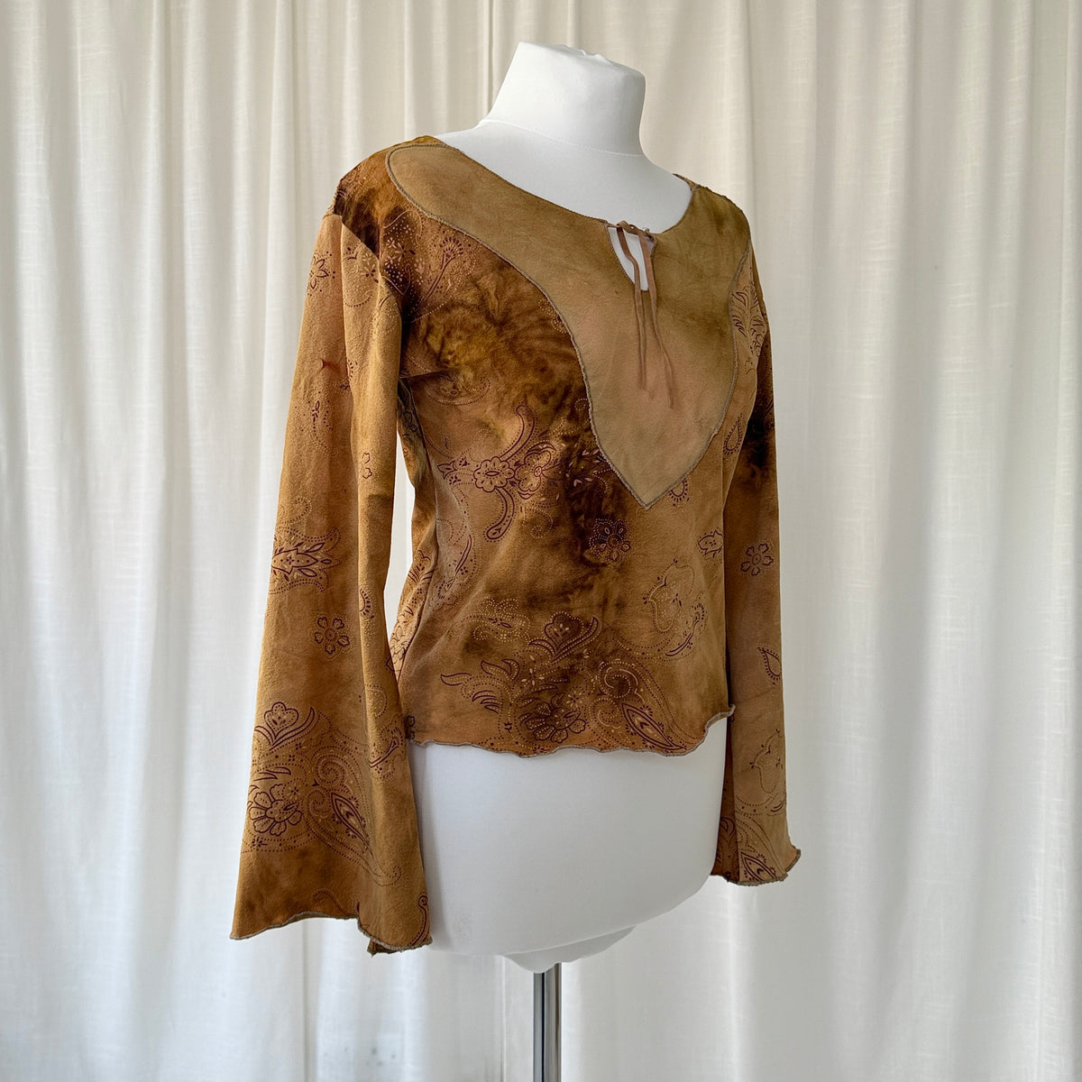 2000’s Boho Flare Sleeve Top