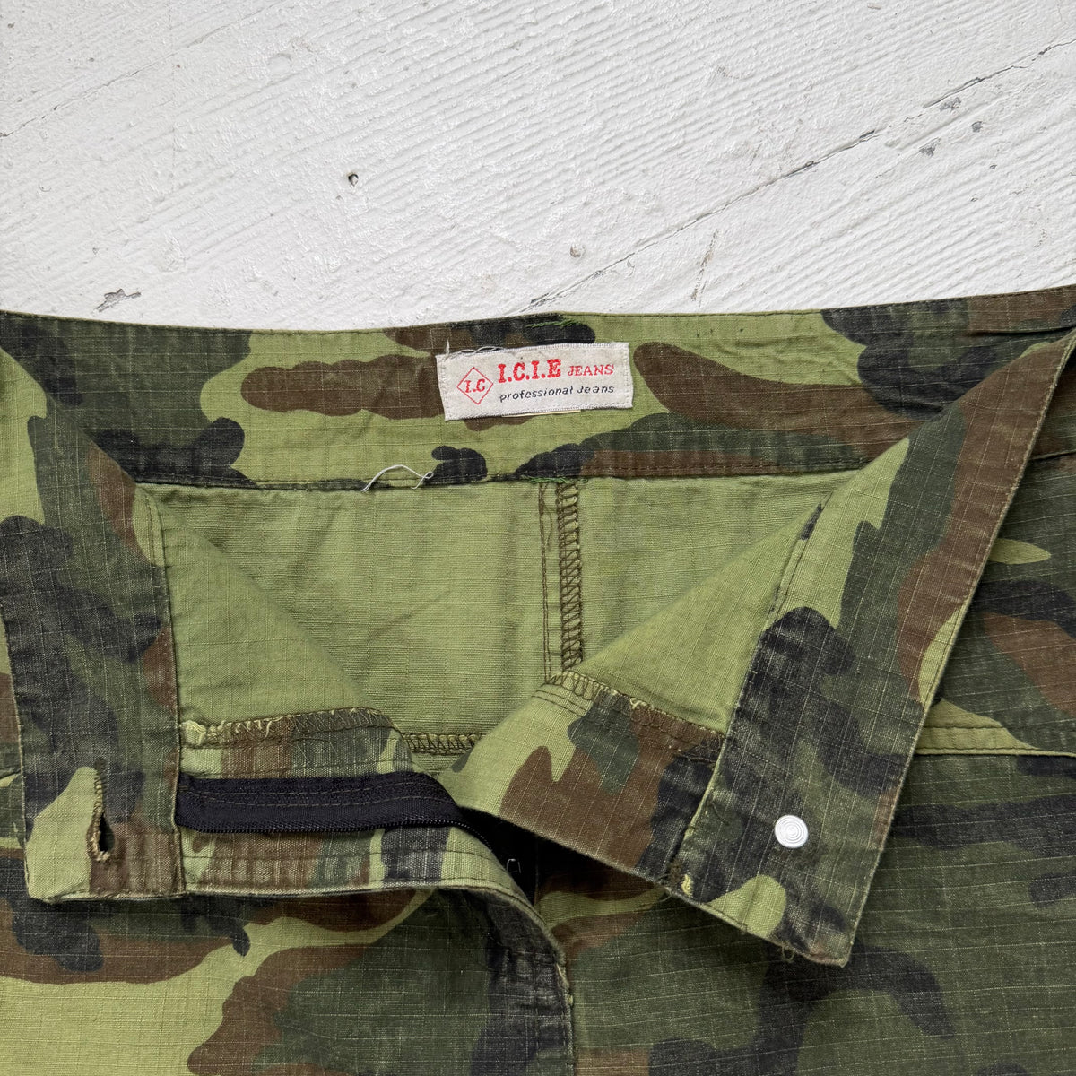 2000s Camo Utility Mini Skirt