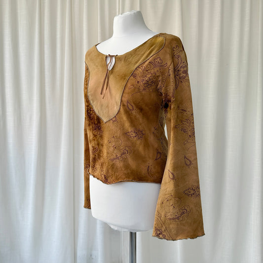 2000’s Boho Flare Sleeve Top
