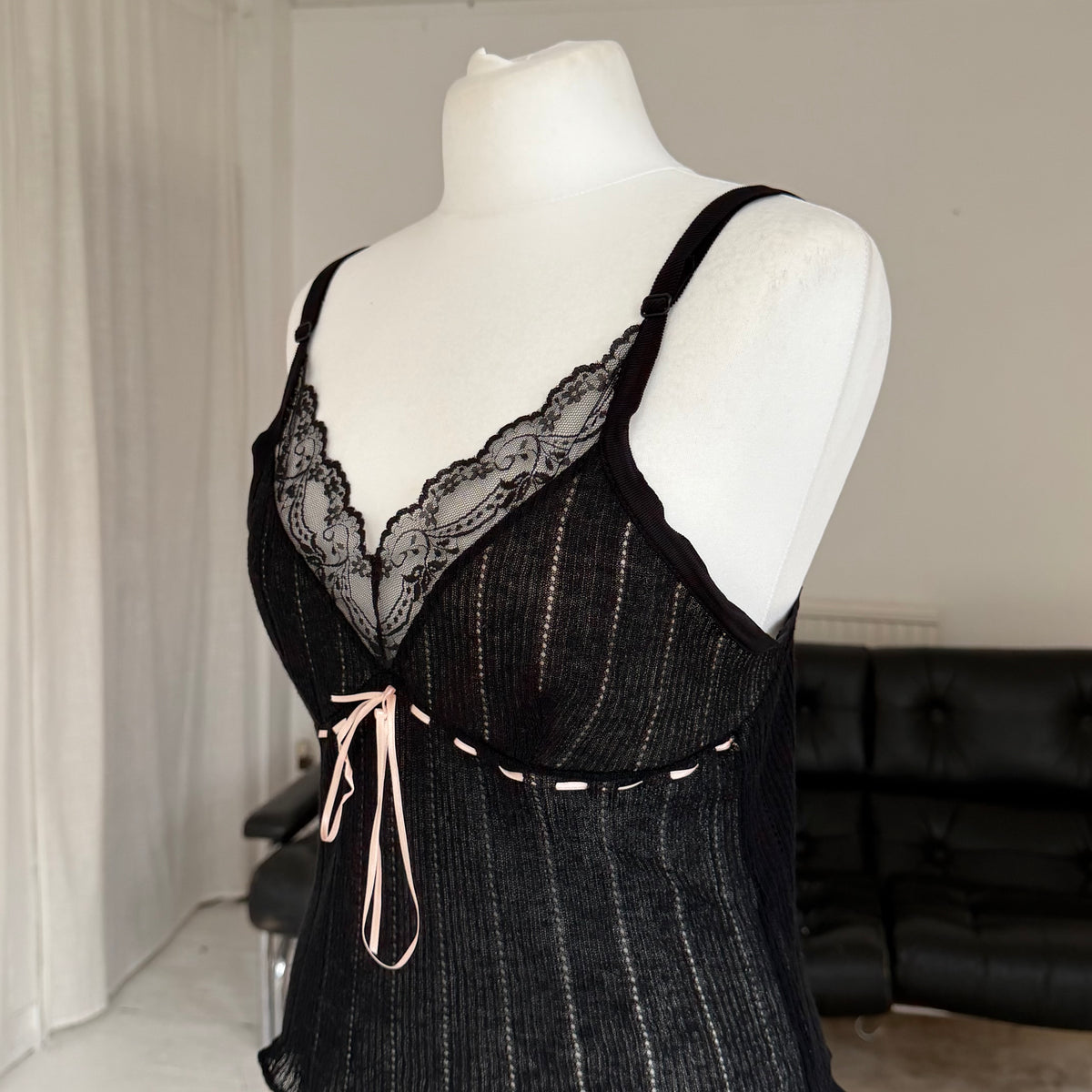 Pointelle Knit Cami & Cardigan Two Piece Set