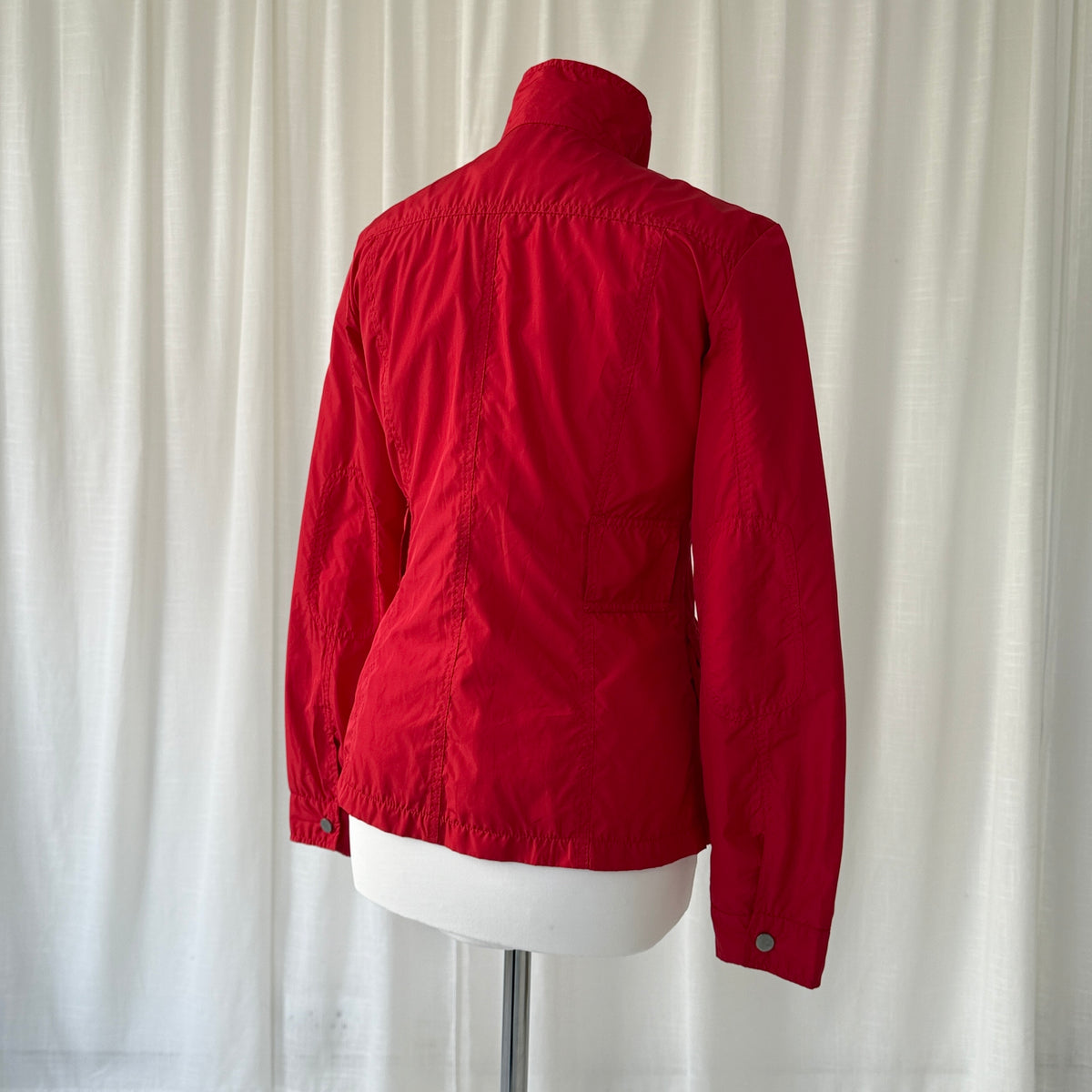 Red Lightweight Utility Jacket