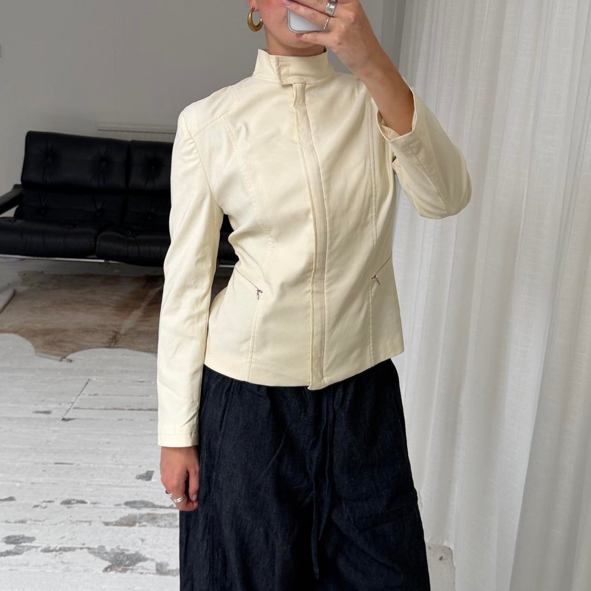 Italian Vintage Cream Tailored Jacket