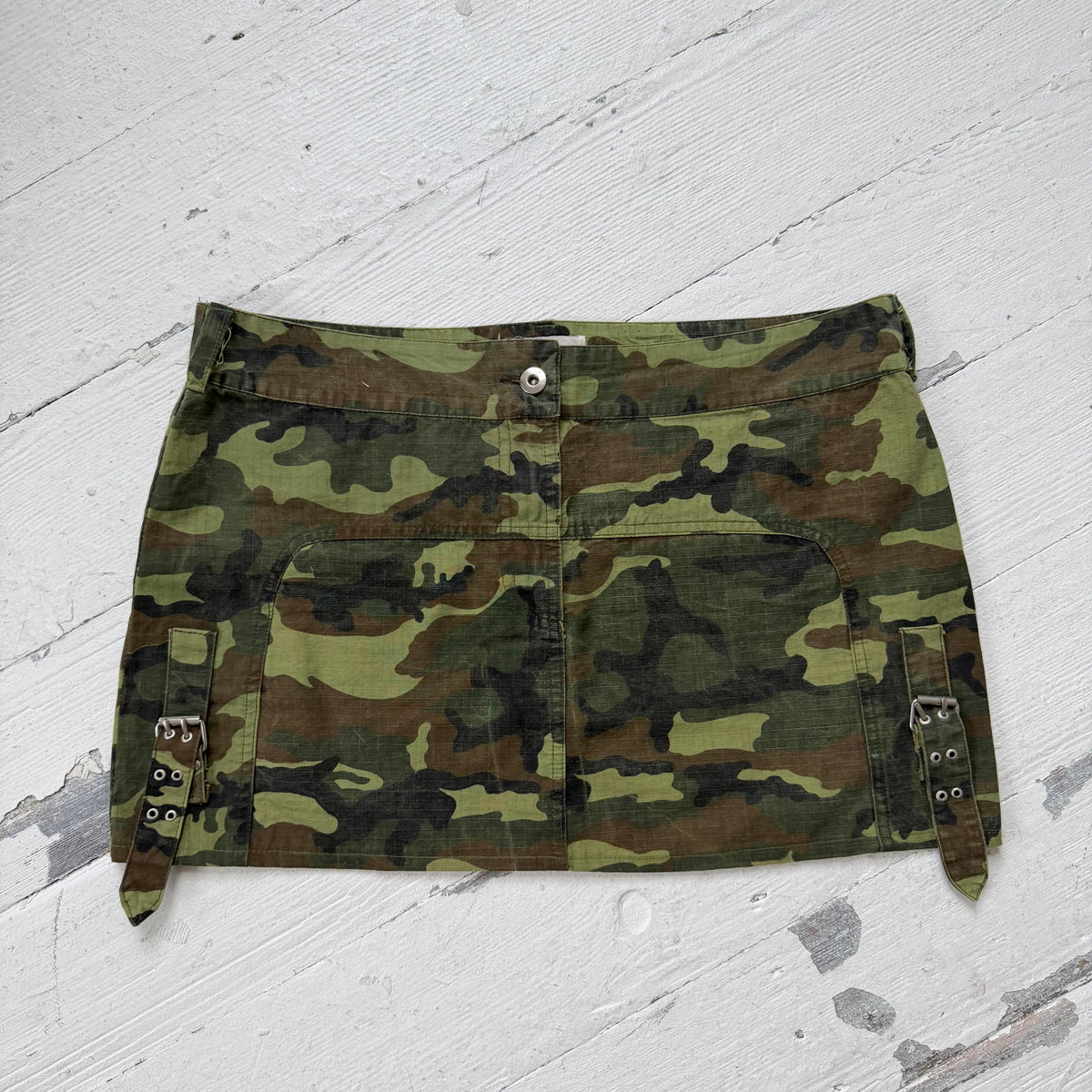 2000s Camo Utility Mini Skirt