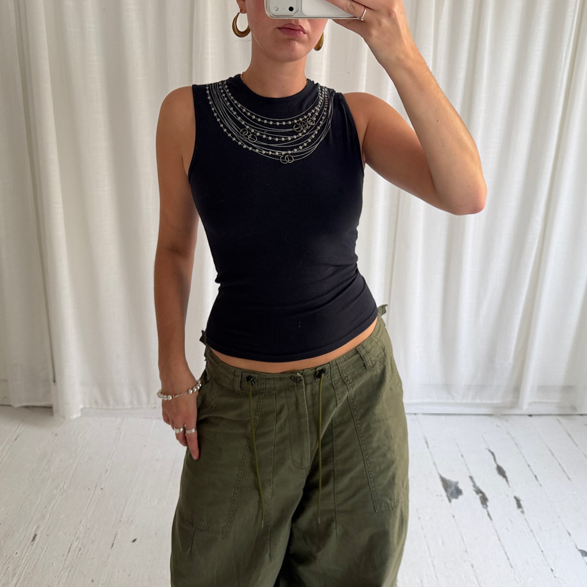 2000s Pierced Tank Top