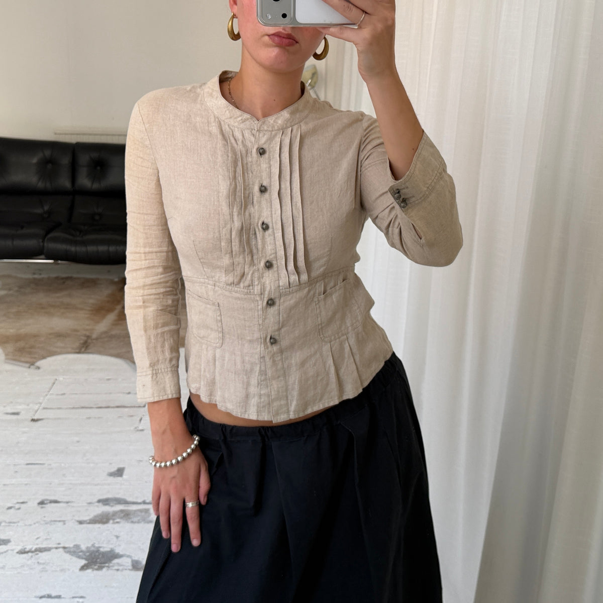 MAX&Co. Linen Tailored Shirt Jacket