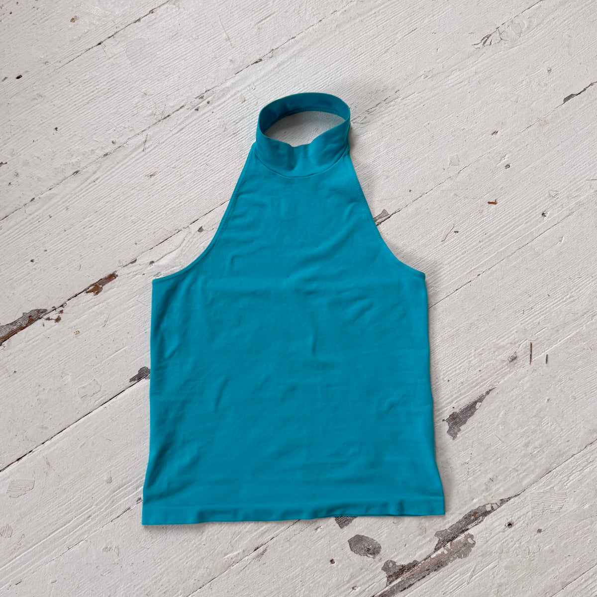 Turquoise Halter Neck Top