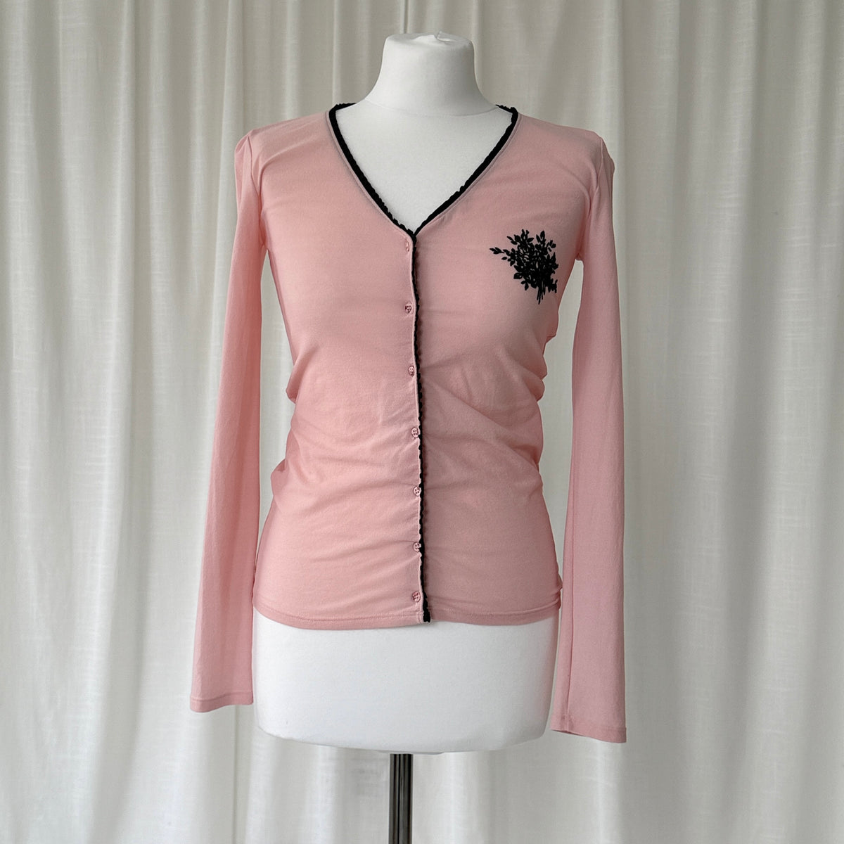 Blugirl Blumarine Pink Mesh Cardigan