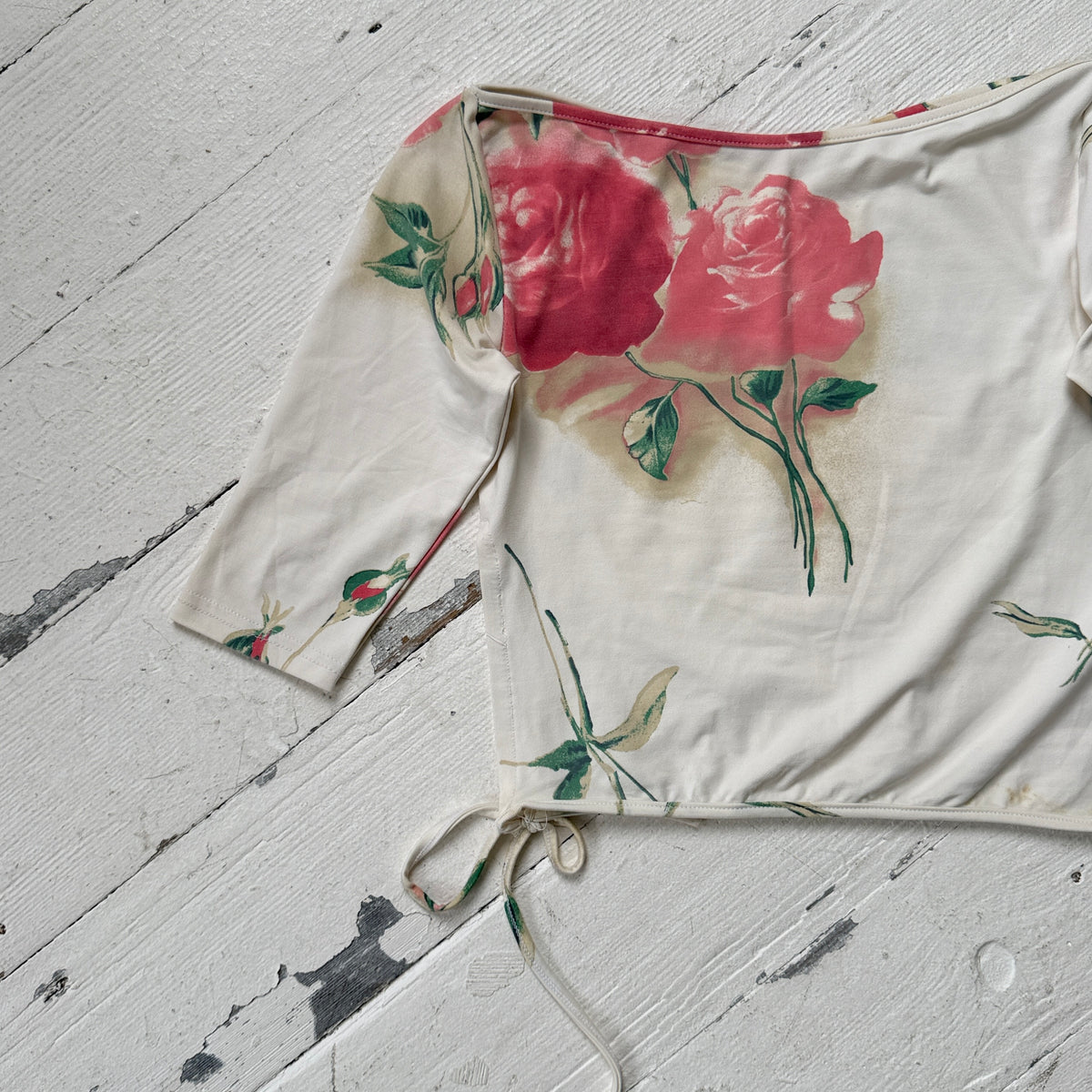 Floral Tie Detail Top