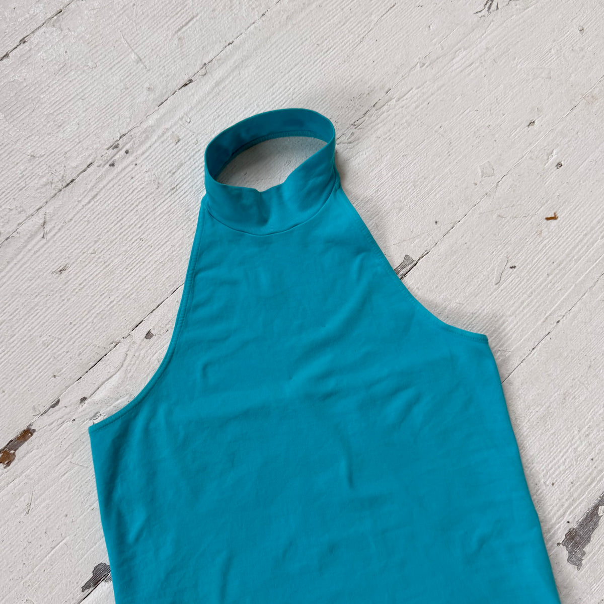 Turquoise Halter Neck Top
