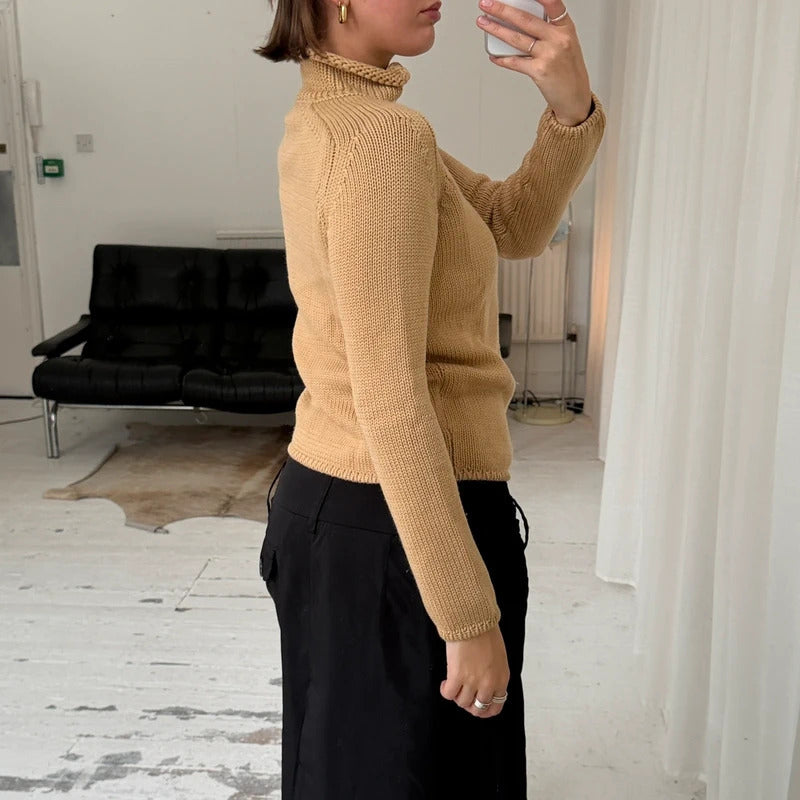 Italian Vintage Pure Wool Double Zip Jumper