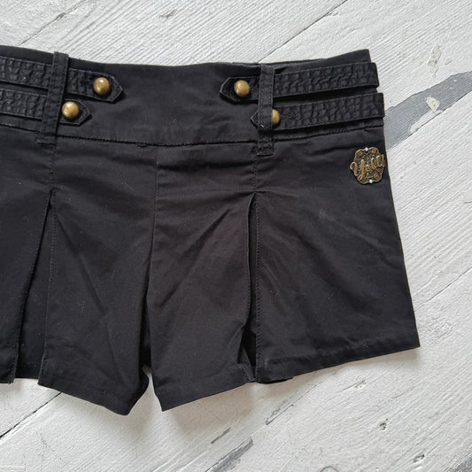 2000s Low Rise Pleated Micro Shorts