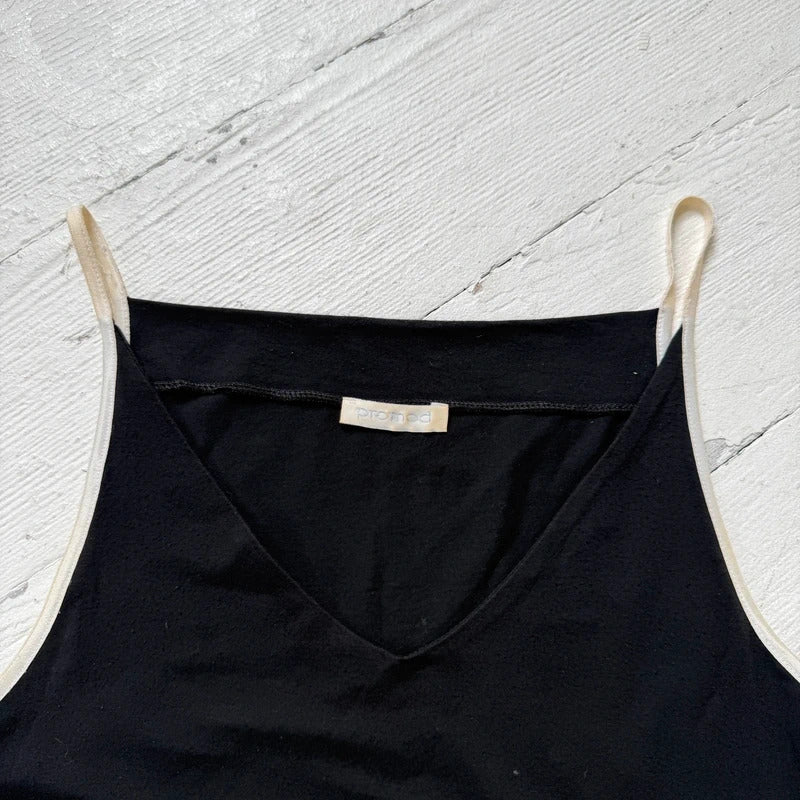 90s Contrast Trim Vest Top