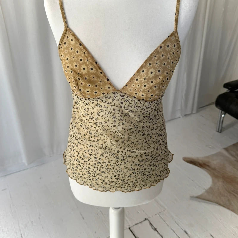 Intimissimi Floral Mesh Cami Top