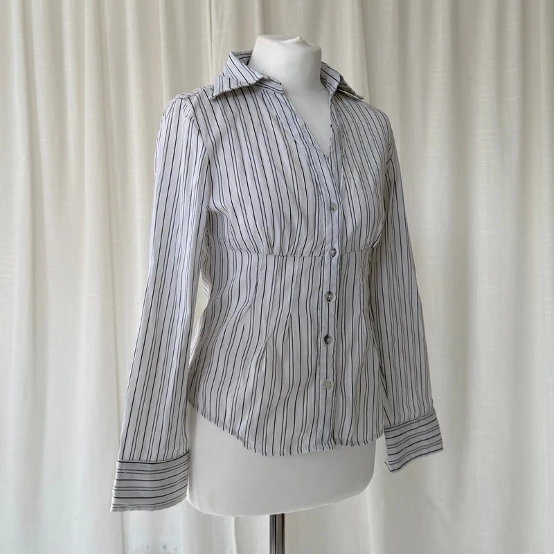 90s Fitted Pinstripe Shirt