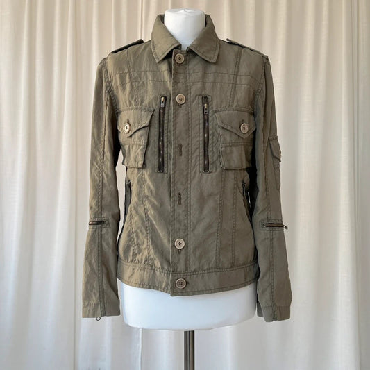 Aspesi Khaki Utility Cargo Jacket