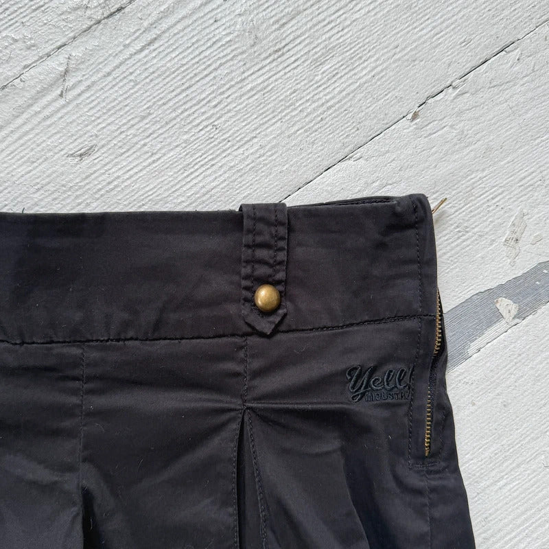 2000s Low Rise Pleated Micro Shorts