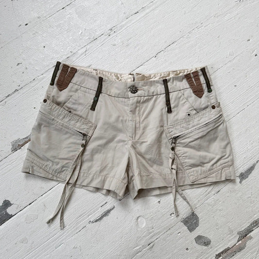 2000s Low Rise Utility Cargo Shorts